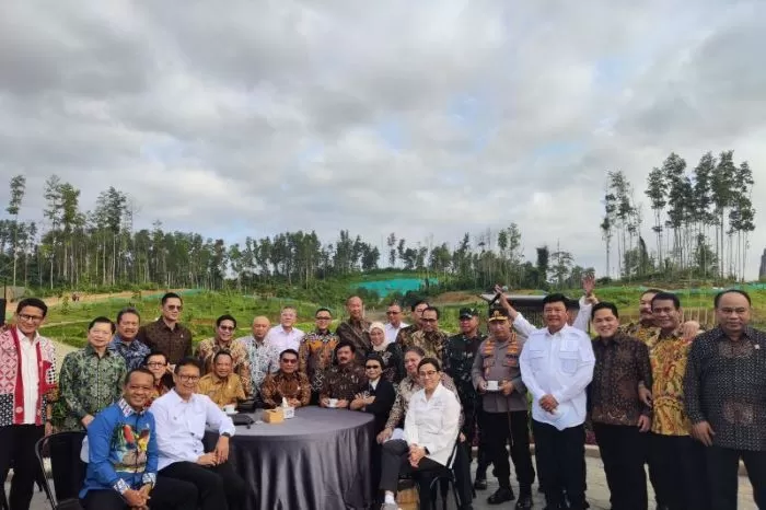 Sidang Kabinet di IKN Nusantara, Menteri-Menteri KIM Ngopi di Area Embung
