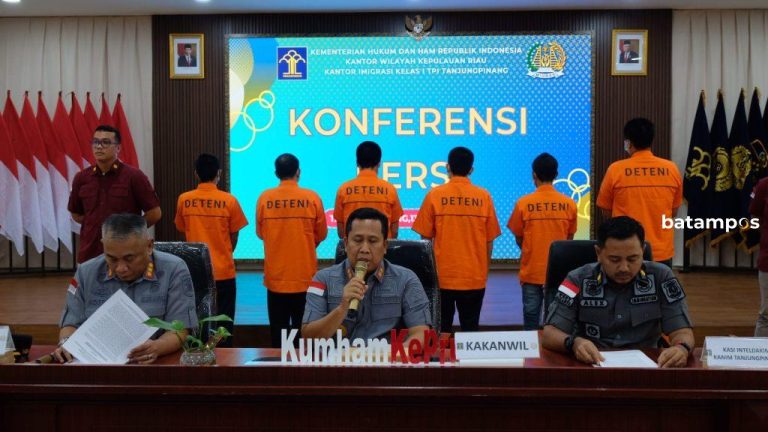 Imigrasi Tanjungpinang Amankan 6 WN Vietnam