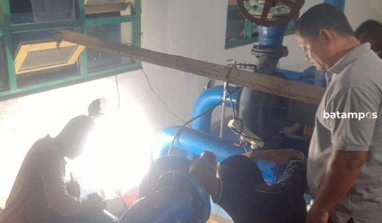 Akibat Pipa Isap Bocor Bocor, Pelayanan ke Ribuan Pelanggan PDAM Tirta Kepri di Tanjunguban, Bintan Sempat Terganggu