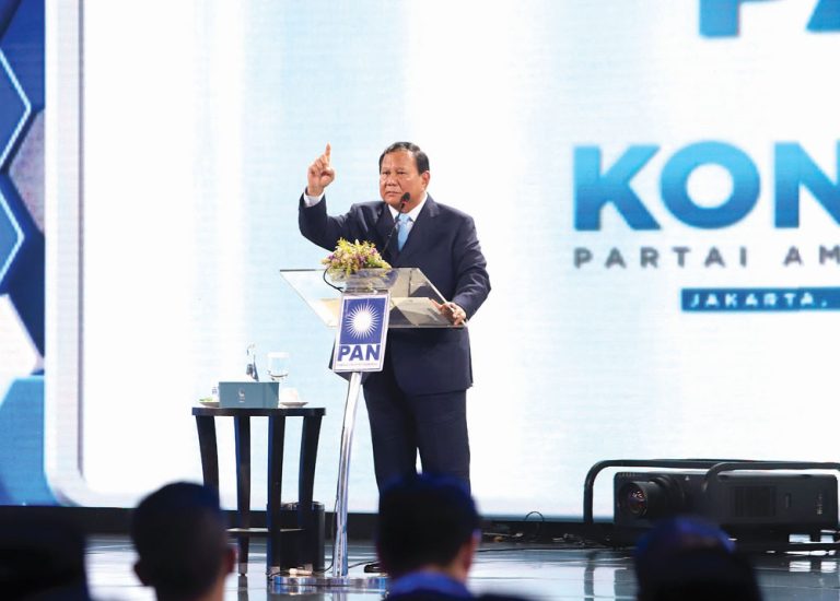 Pidato Prabowo pada Kongres PAN