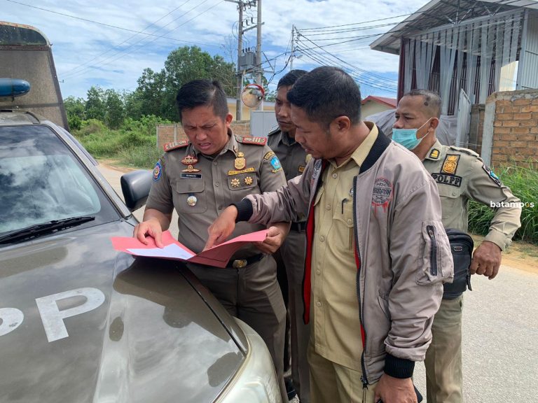 Warga Pertanyakan Izin Pembangunan, Satpol PP Bintan Turun ke Lokasi Pembangunan Peternakan di Tirta Madu