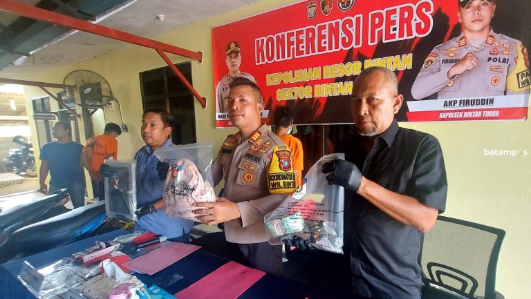 Pencuri Kotak Infak di Kampung Tenggel, Desa Kelong, Bintan Diamankan