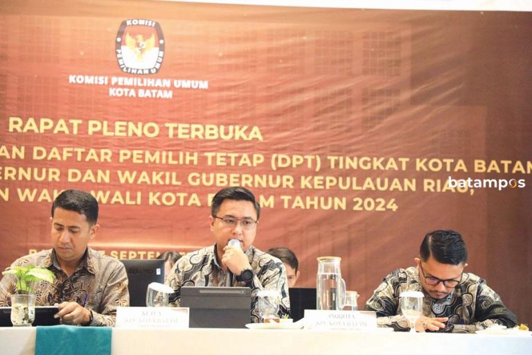DPT Pilkada 2024 Kota Batam Sebanyak 899.666 Pemilih
