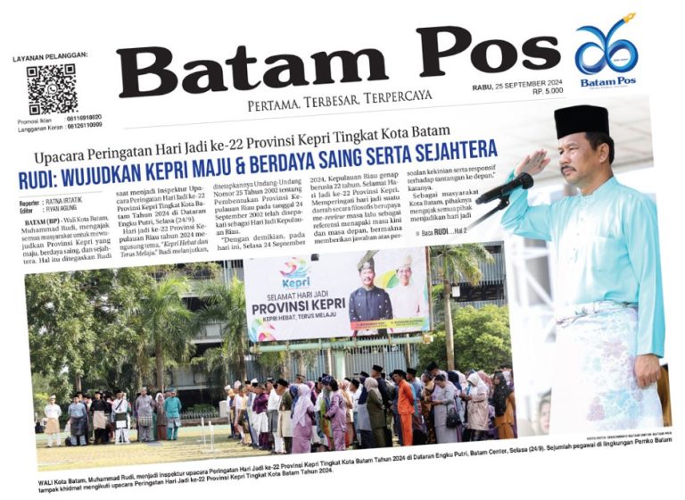 Upacara Peringatan Hari Jadi ke-22 Provinsi Kepri Tingkat Kota Batam