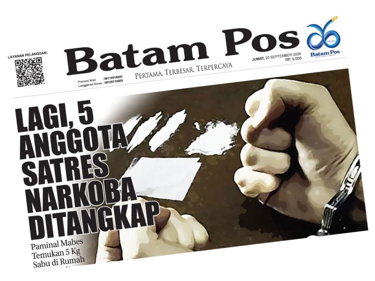 Lagi, 5 Anggota Satres Narkoba Polresta Barelang Ditangkap
