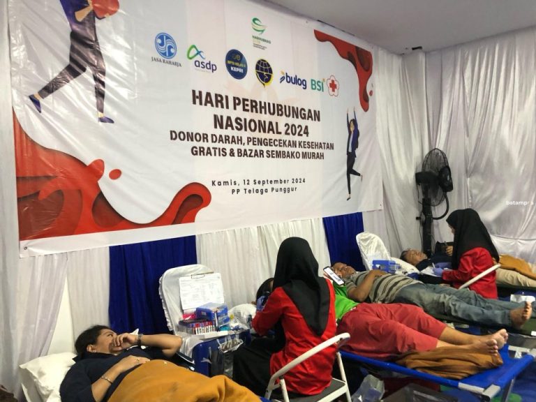 BPTD Kepri Gelar Donor Darah, Pegawai hingga Ojek Online Berdonor
