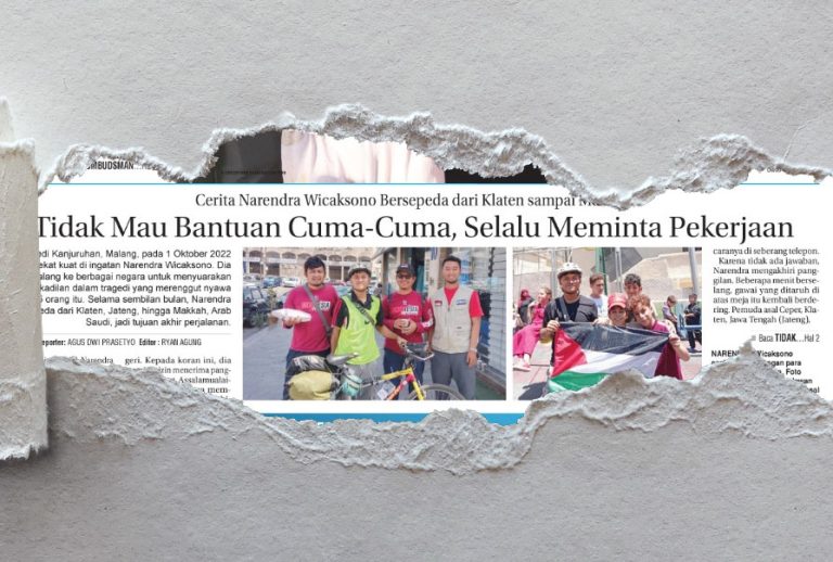 Cerita Narendra Wicaksono Bersepeda dari Klaten sampai Makkah