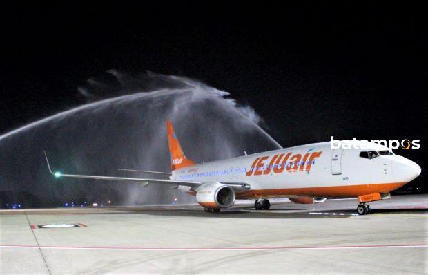 Jeju Air Mendarat di Batam, Tandai Penerbangan Langsung dari Korea Selatan