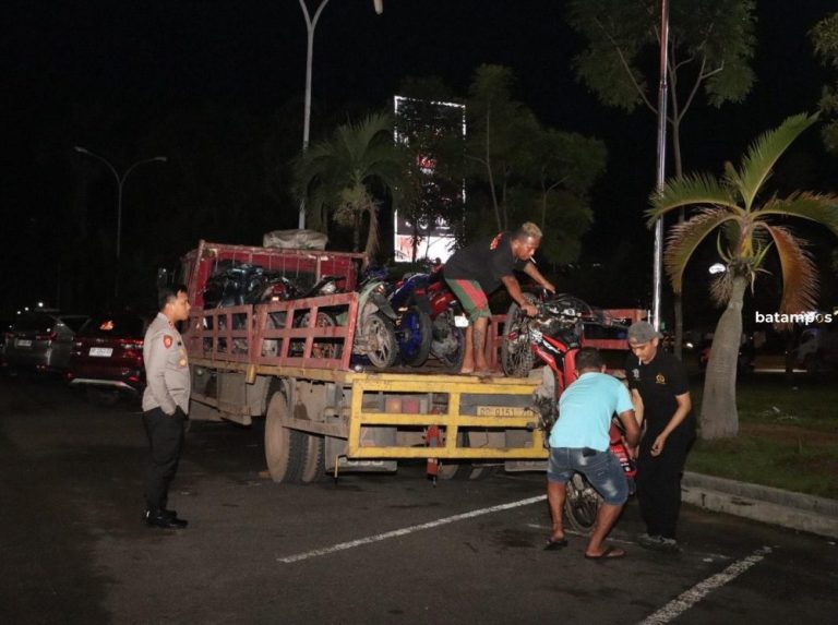109 Unit Motor Ditindak saat Operasi Cipkon di Batam, Pengendara Ditilang