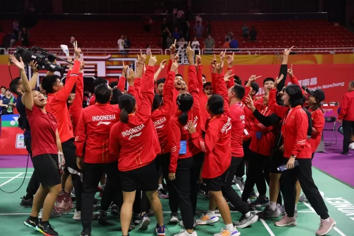 Tim Junior Indonesia Tantang Tiongkok di Partai Puncak Piala Suhandinata 2024