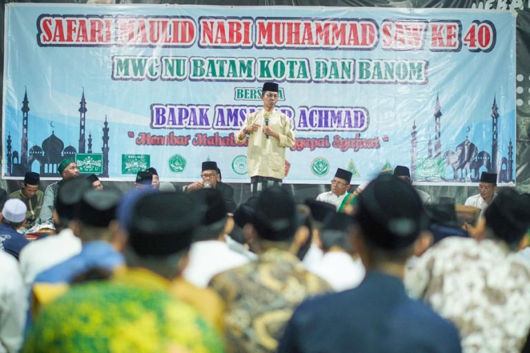 Safari Maulid di Kediaman Amsakar, Warga NU Doakan Kelancaran Pilkada Batam 2024