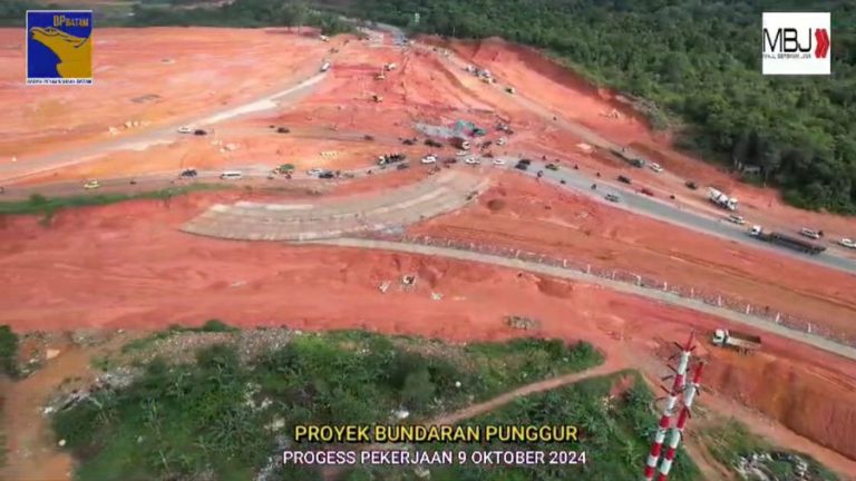 Progres Mencapai 76 Persen, Bundaran Punggur Akan Selesai Desember 2024