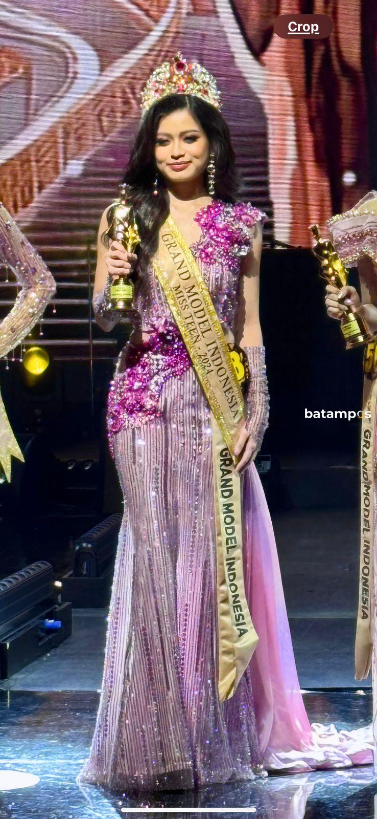 Belva Angeline Githa dari Kepri Raih Gelar Miss Teen Grand Model Indonesia 2024, Siap Mewakili Indonesia di Ajang Internasional