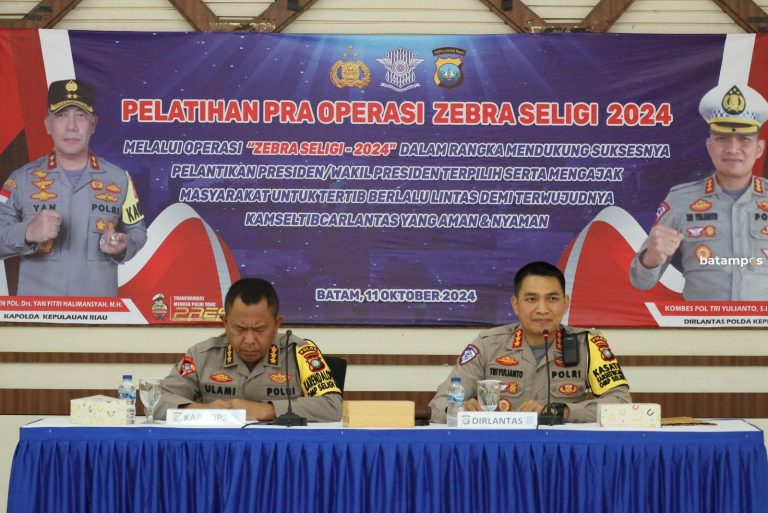 Polda Kepri Gelar Latihan Pra Operasi Zebra Seligi 2024, Fokus Pada Kamseltibcarlantas
