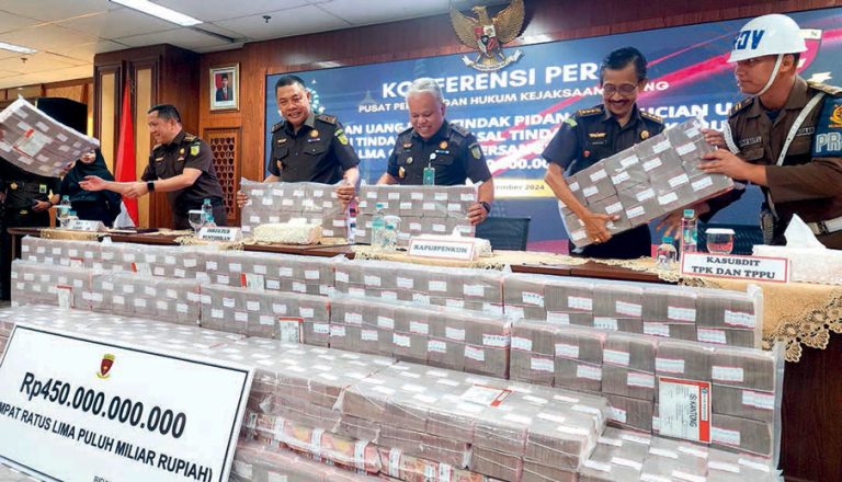 Kejagung Sita Uang Rp450 M Kasus TPPU