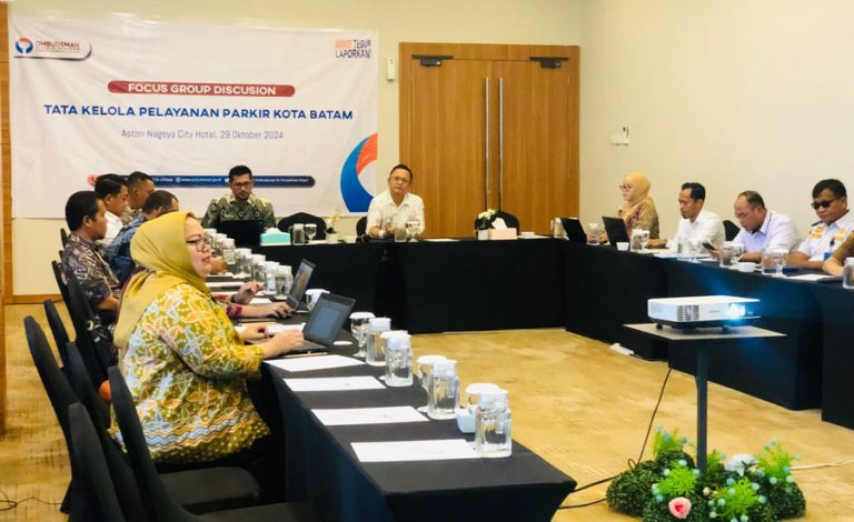 Ombudsman Adakan Diskusi untuk Peningkatan Kualitas Pelayanan Parkir di Batam