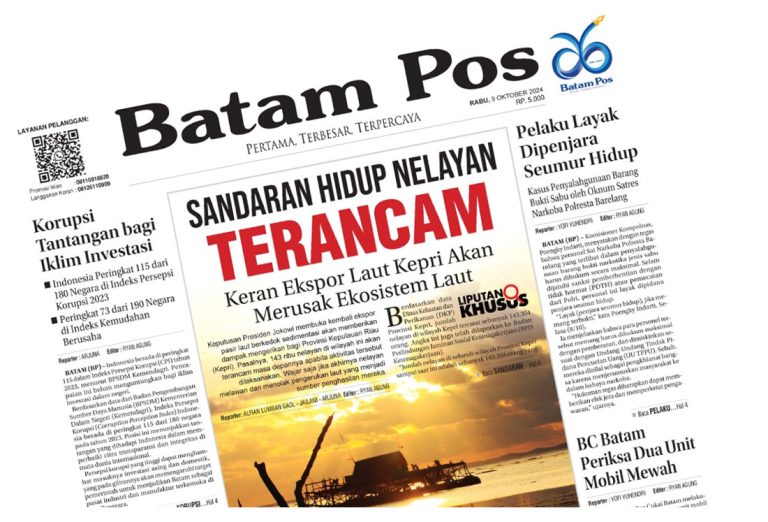 Keran Ekspor Laut Kepri Akan Merusak Ekosistem Laut
