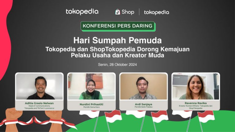 Hari Sumpah Pemuda, Tokopedia dan ShopTokopedia Dorong Kemajuan Pelaku Usaha dan Kreator Muda