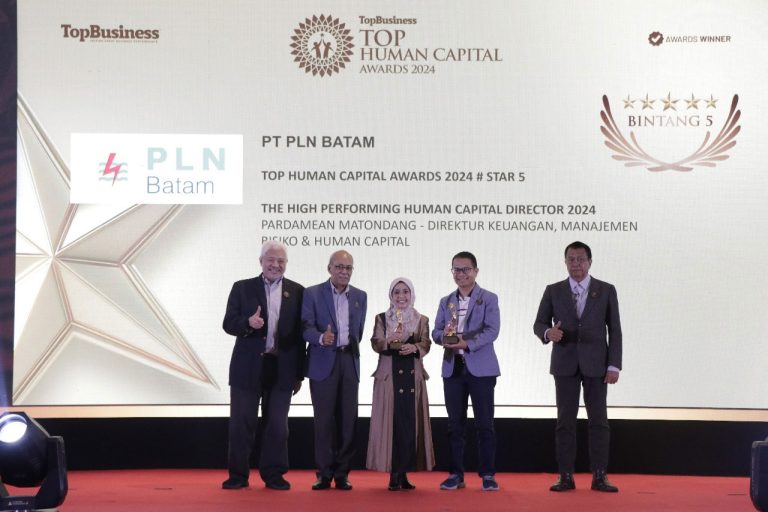 PLN Batam Raih Penghargaan Bergengsi ”TOP Human Capital Awards 2024”