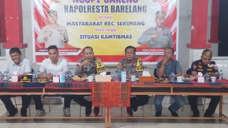 Kapolresta Ajak Masyarakat Sekupang Jaga Keamanan Jelang Pilkada