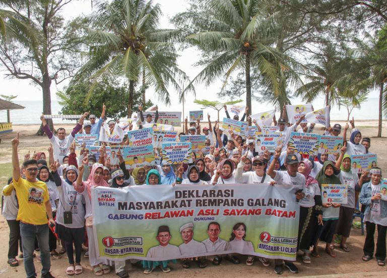 Ratusan Masyarakat Rempang Galang Batam Komitmen Kompak Menangkan ASLI-SAYANG