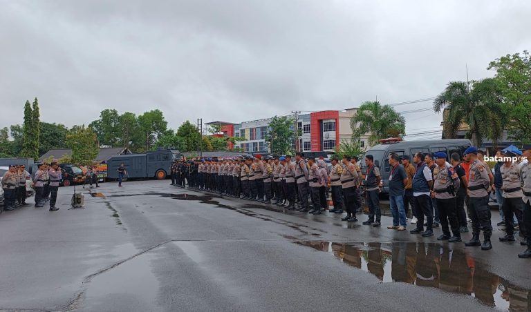 Kawal Keamanan Debat Pilwako Tanjungpinang, Ratusan Polisi Dikerahkan