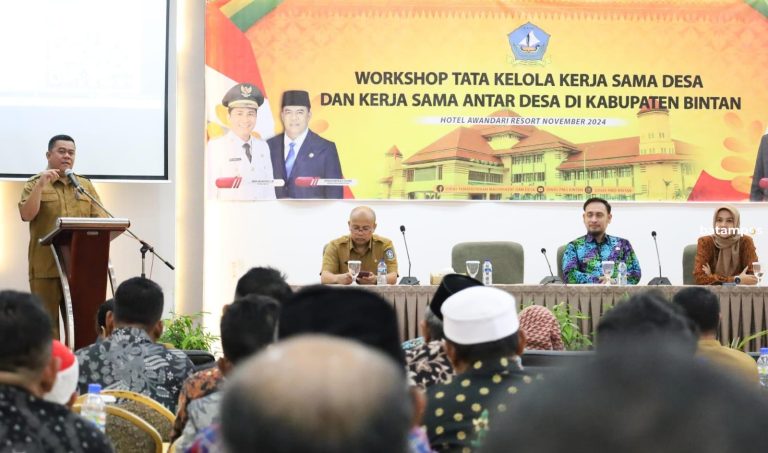 85 Aparatur Desa di Bintan Ikuti Workshop Tata Kelola Kerja Sama Desa