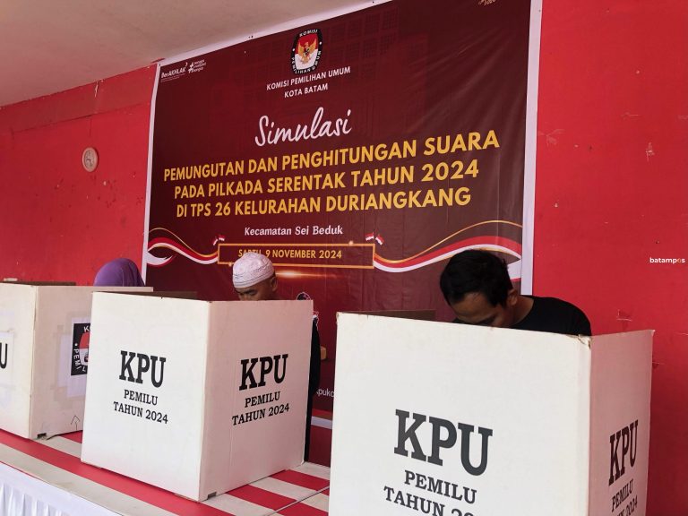 KPU Batam Gelar Simulasi Pemungutan dan Penghitungan Suara, Pastikan Pilkada 2024 Berjalan Lancar