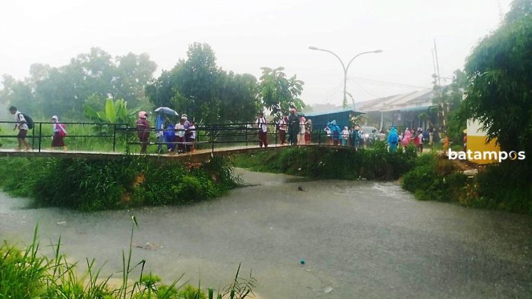 Jembatan Penyeberangan di SDN 013 Sekupang Butuh Perbaikan Segera