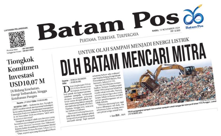 DLH Batam Mencari Mitra untuk Olah Sampah Menjadi Energi Listrik