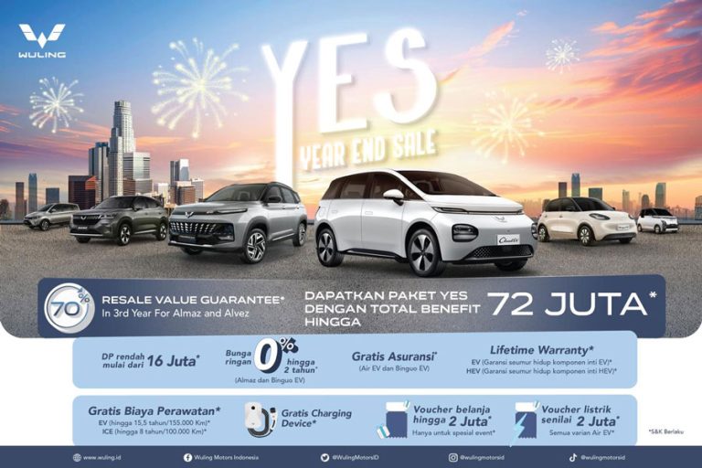 Wuling Motors Gelar Year End Sale dengan Beragam Promo Menarik dan Pameran di Seluruh Indonesia