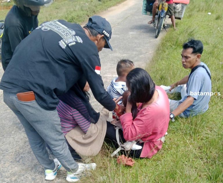 Naik Motor Satu Keluarga, Ditabrak Rombongan Sapi, Bayi 1 Tahun Alami Luka Serius