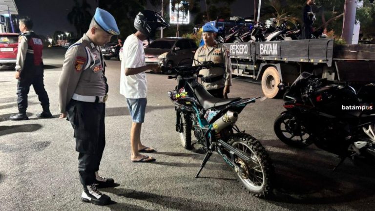 Patroli Berskala Besar di Batam, Polisi Amankan 66 Unit Motor