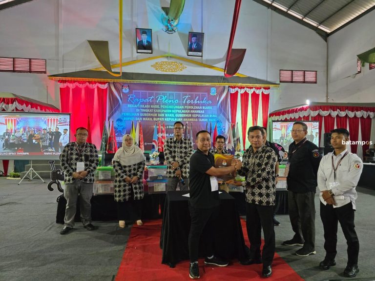 Hasil Pleno KPU, Aneng-Bayu Pemenang Pilkada di Anambas