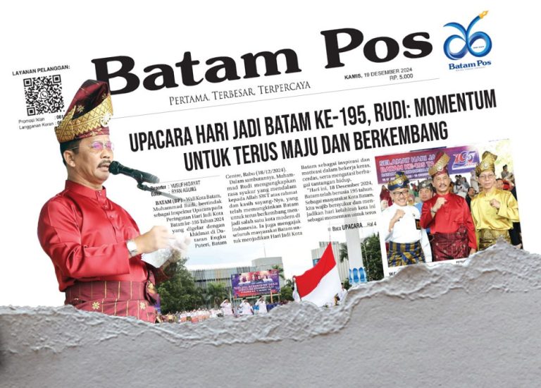 Upacara Hari Jadi ke-195 Batam, Rudi: Momentum untuk Terus Maju dan Berkembang