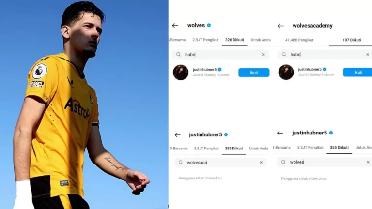 Ingin Hengkang, Justin Hubner Unfollow Akun Instagram Wolves
