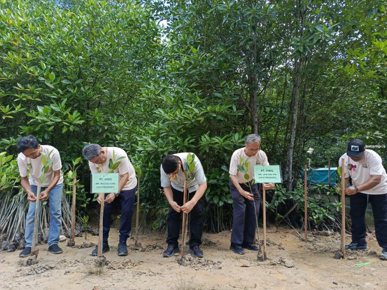 Kolaborasi PT HWG dan Pemko Batam, Ribuan Mangrove Ditanam di Tanjungpiayu