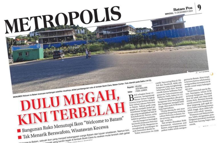 Monumen WTB Terancam Tertutup Bangunan, Praktisi Pariwisata Kepri Soroti Dampaknya