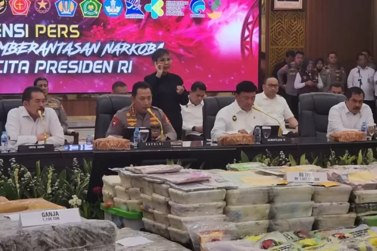 Ungkap 3.608 Kasus Narkoba dalam Sebulan, Barang Bukti Lebih dari 3 Ton