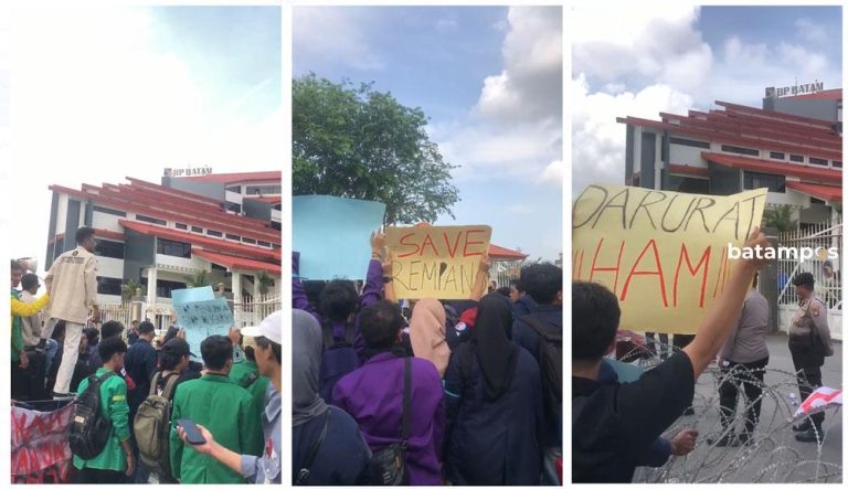 Mahasiswa Batam Tuntut Keadilan untuk Warga Pulau Rempang