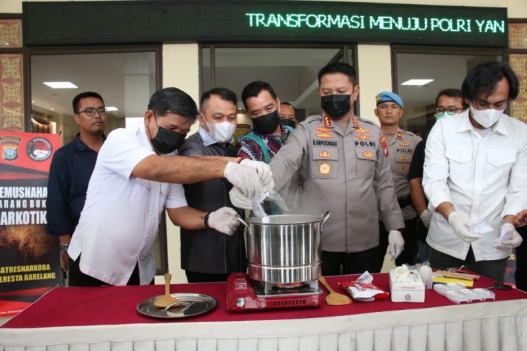 153 Gram Sabu Direbus Hasil Pengungkapan 2 Kasus