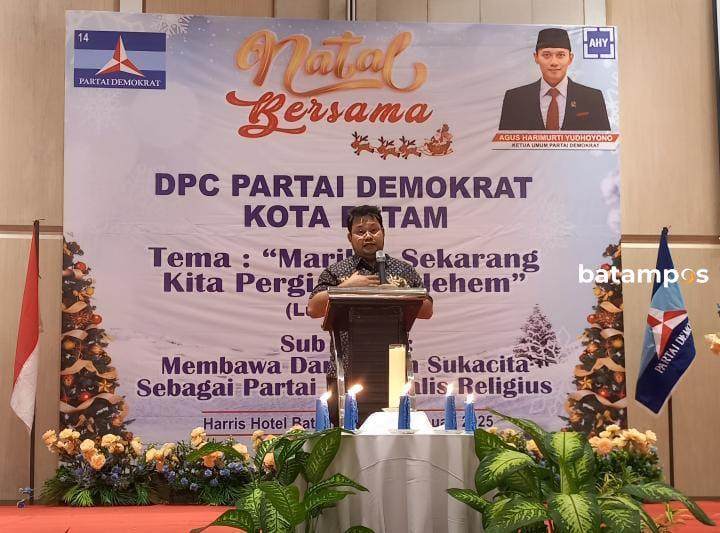 Natal DPC Demokrat Batam, Perkuat Semangat Nasionalisme Religius