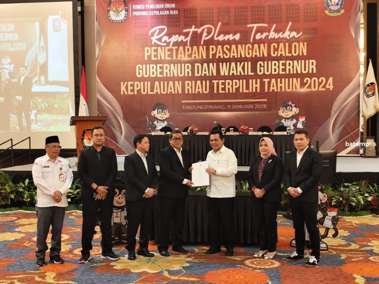 KPU Tetapkan Ansar-Nyanyang Gubernur dan Wagub Kepri Terpilih, Jadwal Pelantikan Masih Diusulkan