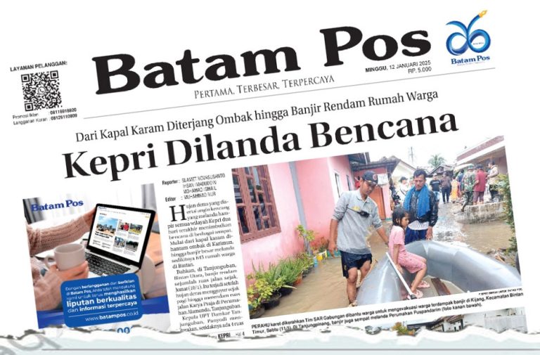 Bencana Akibat Hujan Deras Melanda Kepri, Banjir, Tanah Longsor, dan Angin Kencang Terjadi di Berbagai Wilayah