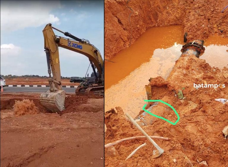 Kisah Kebocoran Pipa di Simpang Telaga Punggur