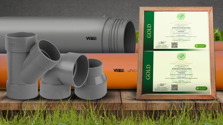 Pipa uPVC JIS Vinilon Raih Predikat “Gold”