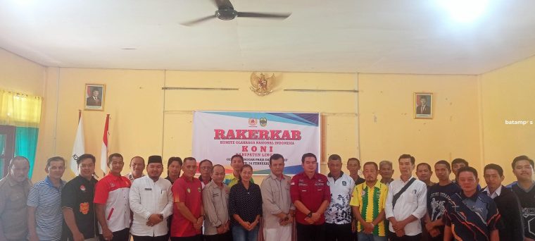 Gelar Rakerkab, KONI Kabupaten Lingga Optimis Majukan Olahraga Kabupaten Lingga