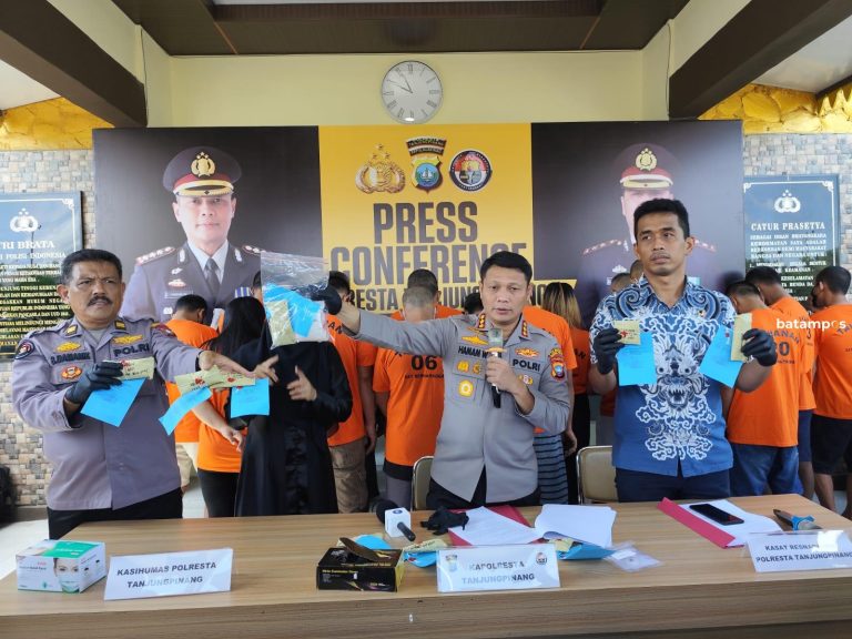 16 Pengedar Narkoba di Pinang Dibekuk, Dua Diantaranya Wanita