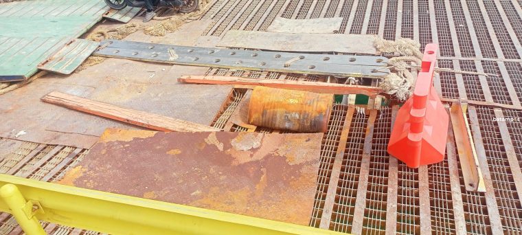 Ramp Door Pelabuhan Roro Jagoh Rusak, Perbaikan Tunggu APBD Lingga