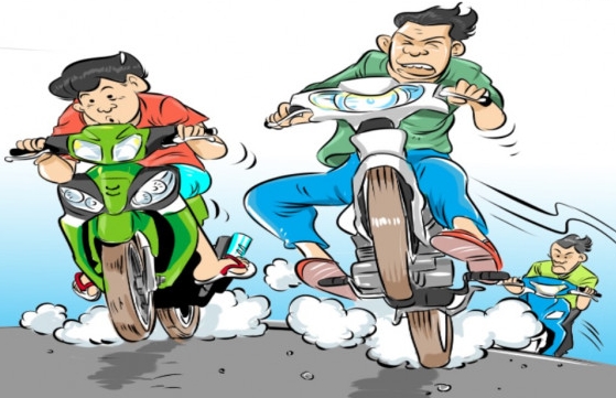 Warga Resah, Balap Liar di Depan Shangrila Kian Marak